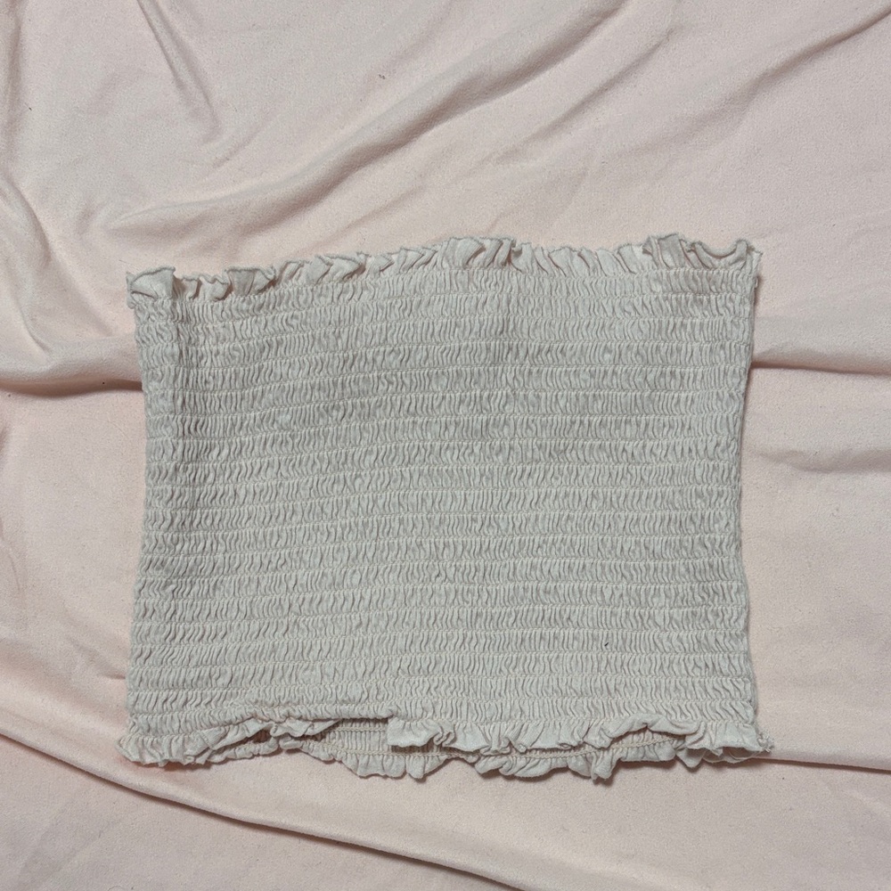 Garage Light Pink Smocked Top